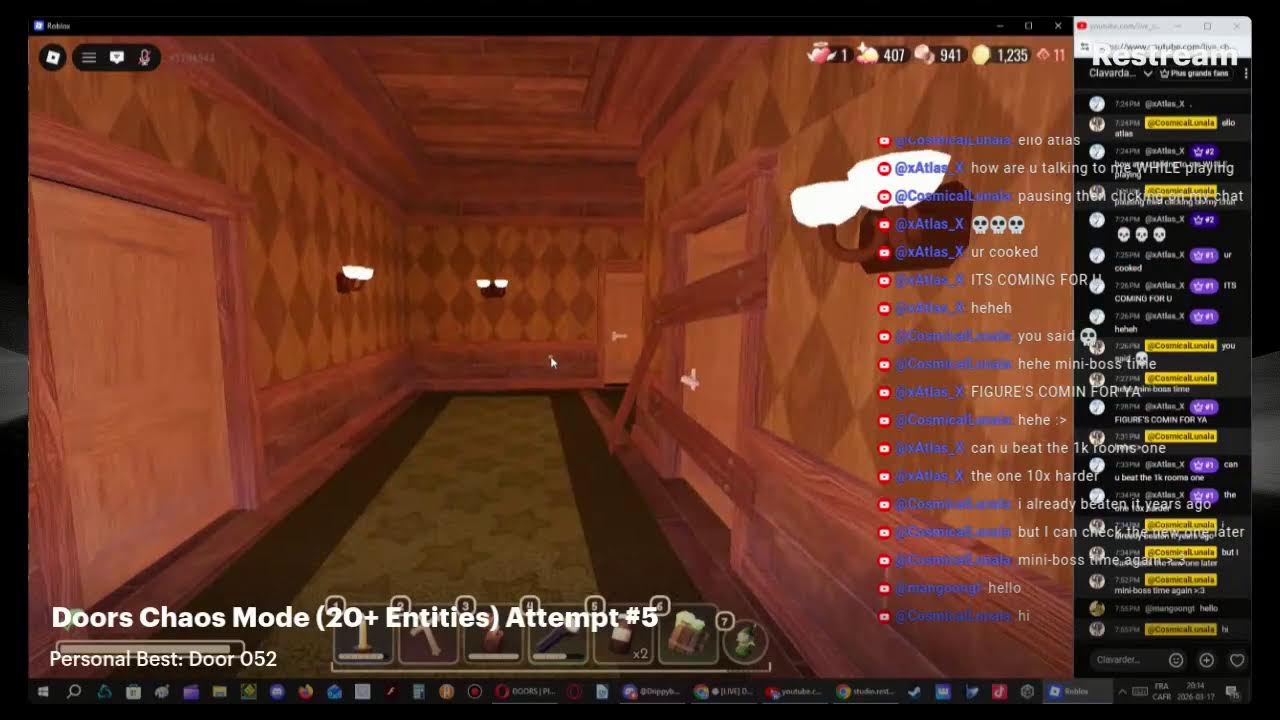 Doors, But 20+ Entities Tries To Stop Us... w/ Friends + Viewers! Day #1
