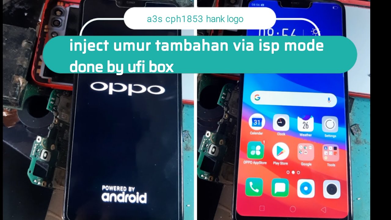 oppo a3s cph1853 hank logo  direct via isp ufi done with full dump
