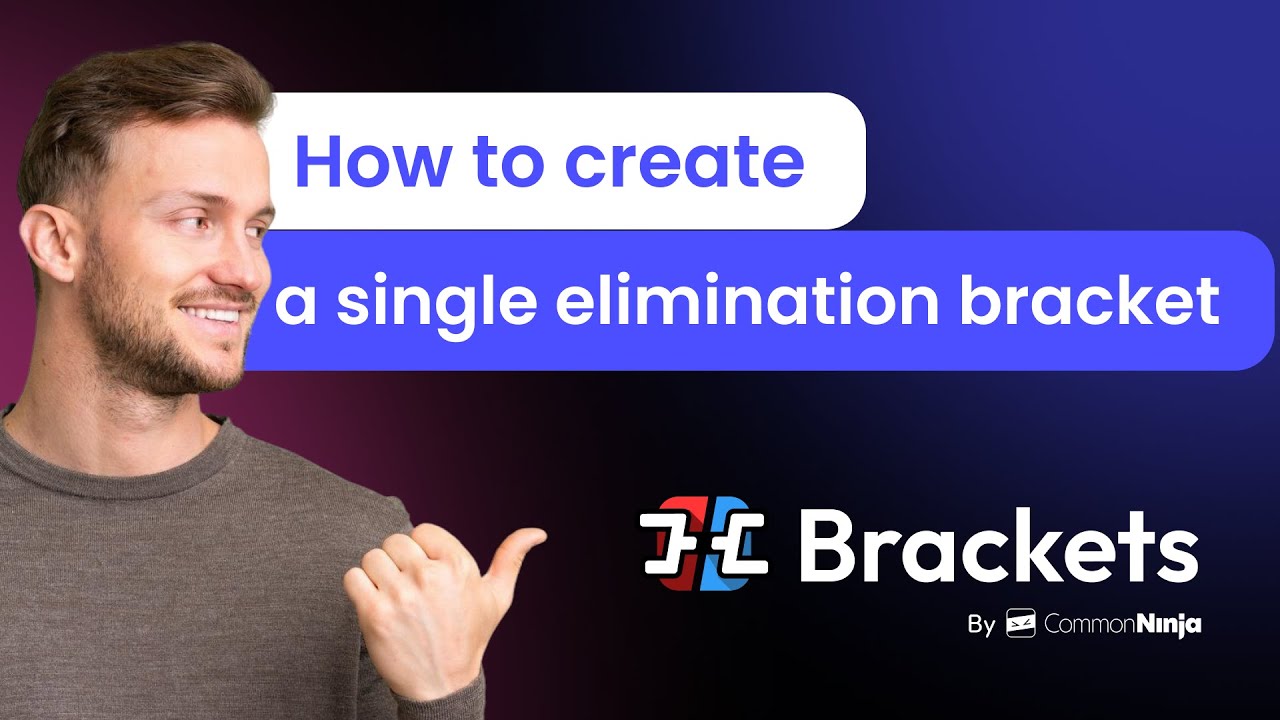 How to create a single elimination bracket