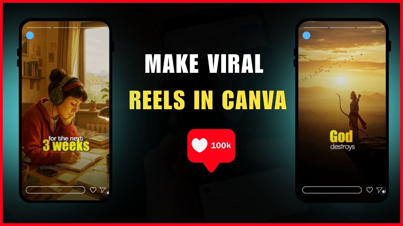 Как создать вирусный ролик в Instagram в Canva | Пошаговое руководство по созданию вирусного роли...