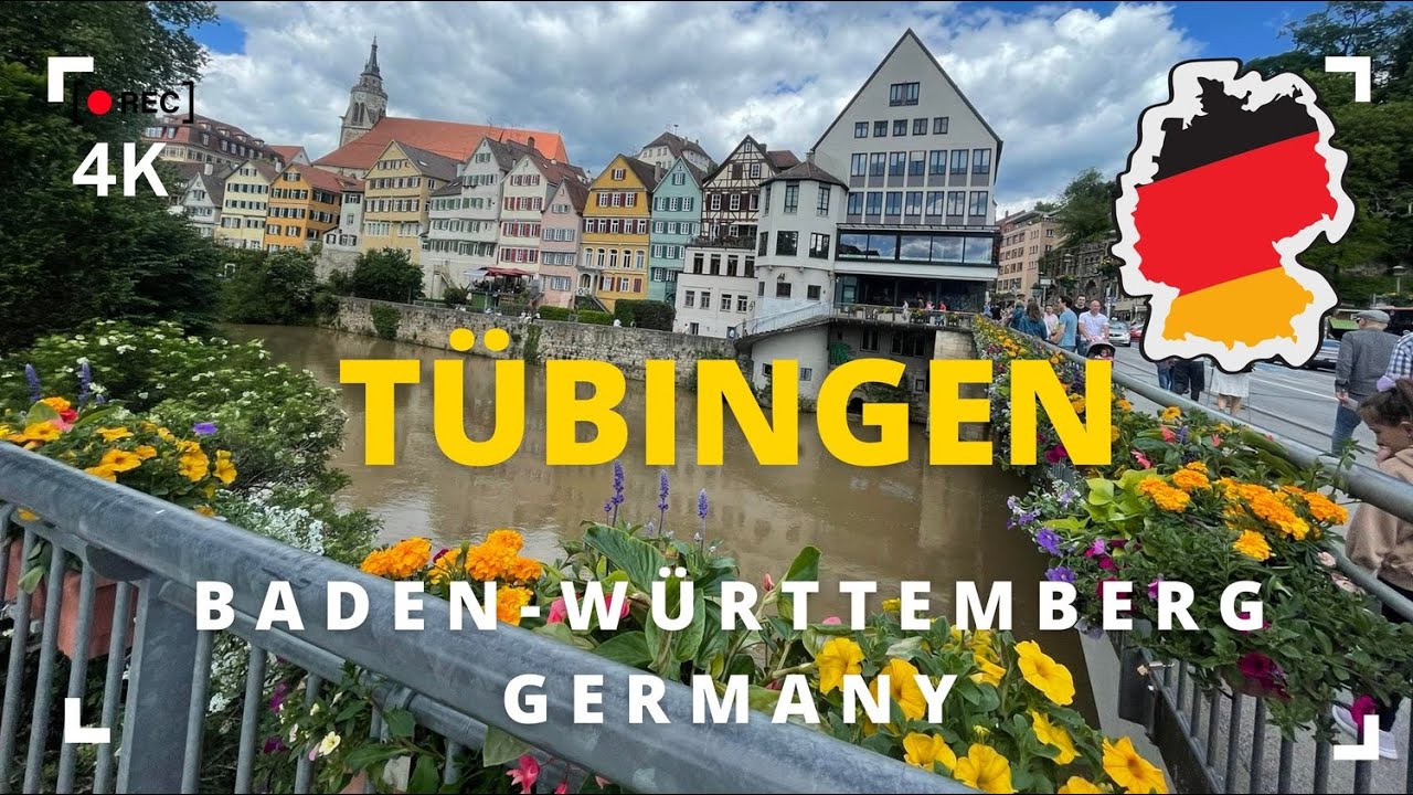 Tübingen Germany City Walking Video Tour [4K Ultra HD/60fps]