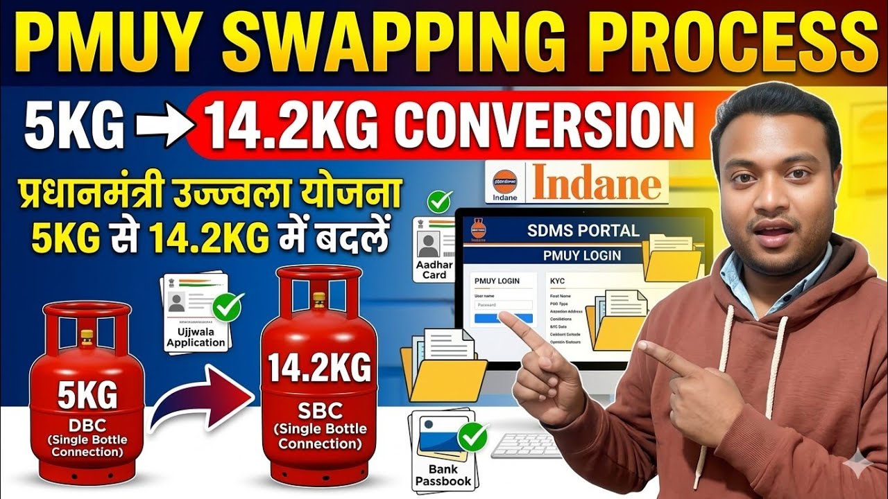 PMUY Swapping Process: 5KG DBC to 14.2KG SBC Conversion in SDMS