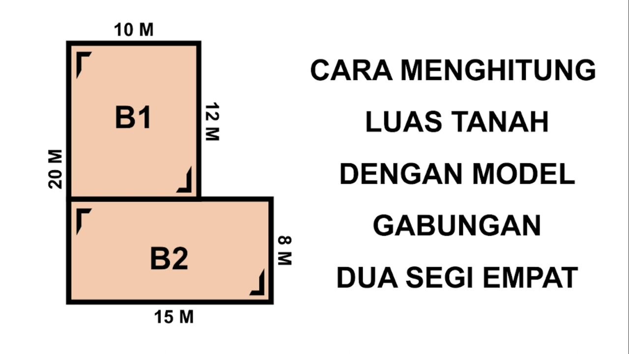 menghitung LUAS TANAH model segiempat