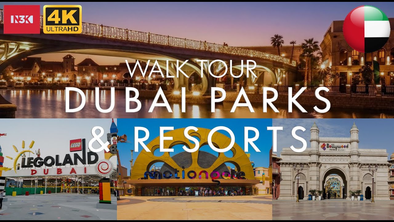 [4K] Walk Tour Dubai Parks & Resort | N3K