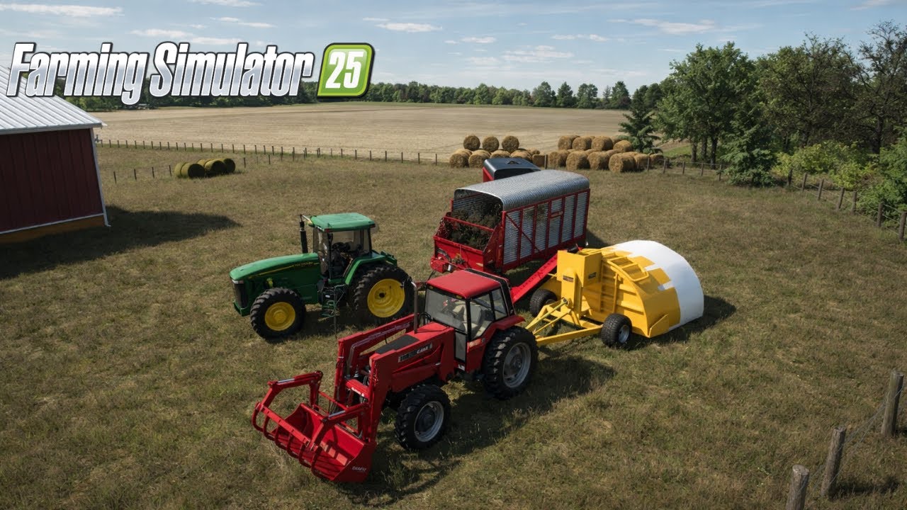 Moving Silage To Cattle Farm | Farming Simulator 25