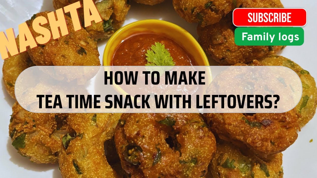 Tea time snack with leftovers @familylogs 