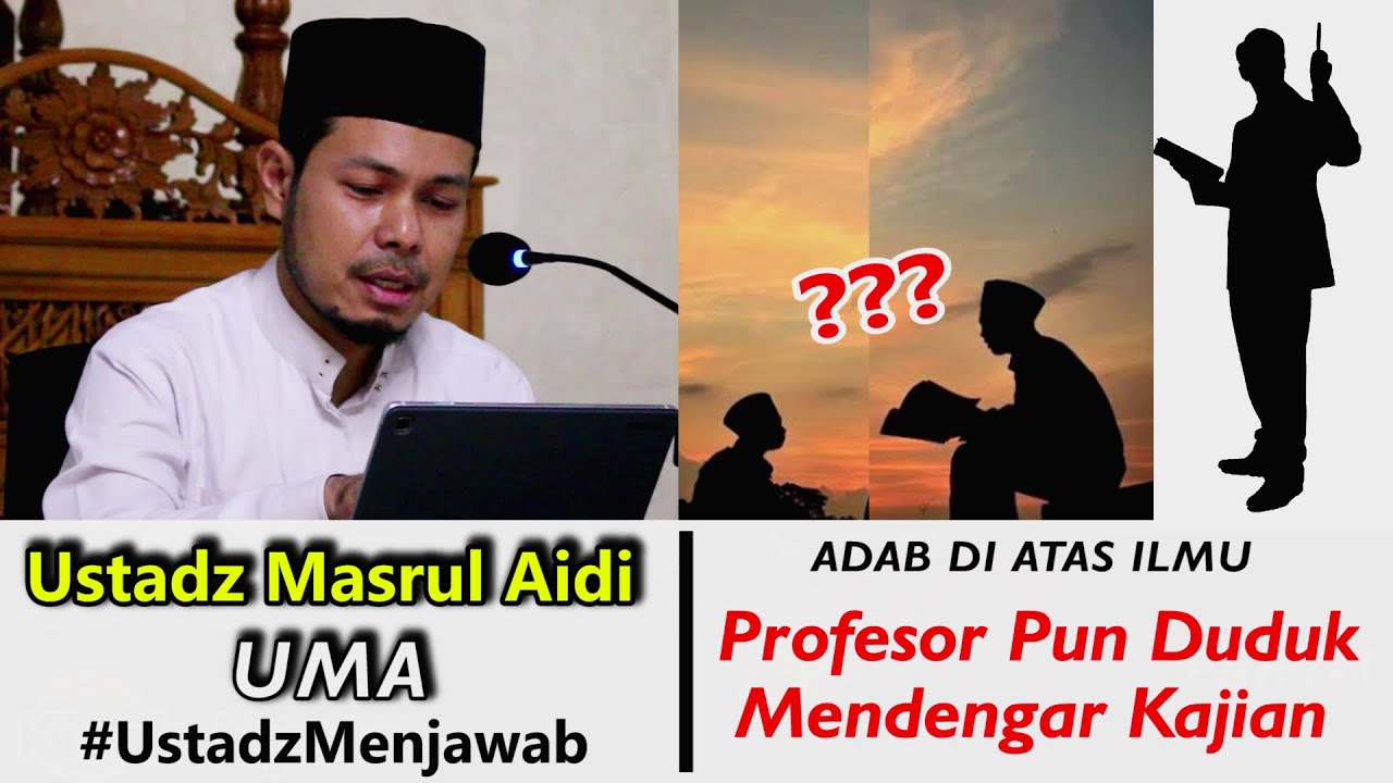 Profesor pun Duduk dan Mendengar Kajian UMA || Ustadz Masrul Aidi || Perkusi Aceh