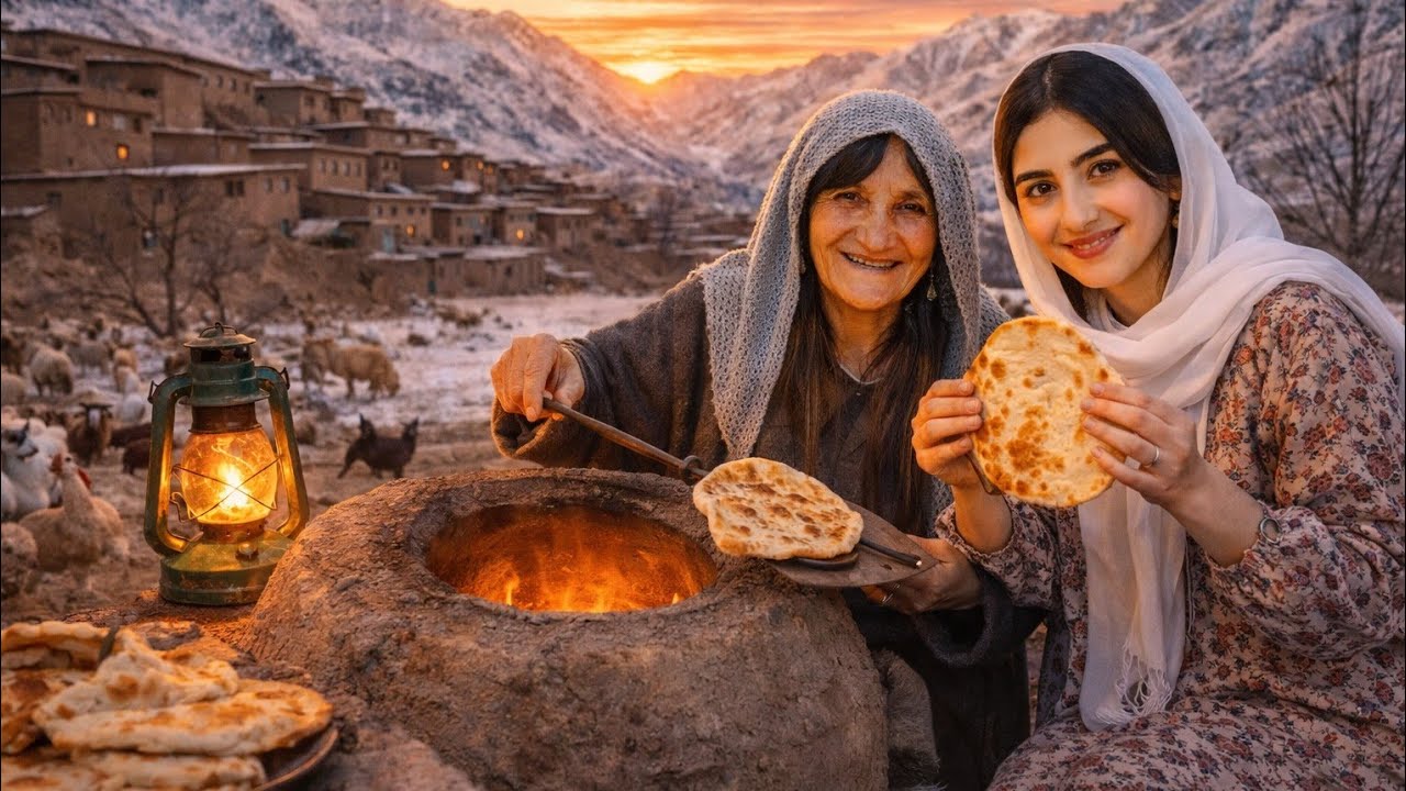 Cozy Winter Ramadan Day | Traditional Afghan Bolani and Bread 🥪 
