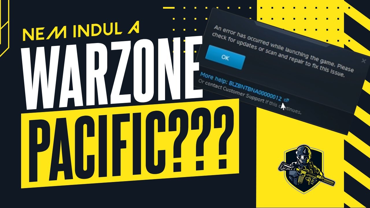 Warzone Pacific Hibak&oacute;d - BLZBNTBNA00000012 - Hogy inditsd el a j&aacute;t&eacute;kot ha ezzel szembes&uuml;lsz?