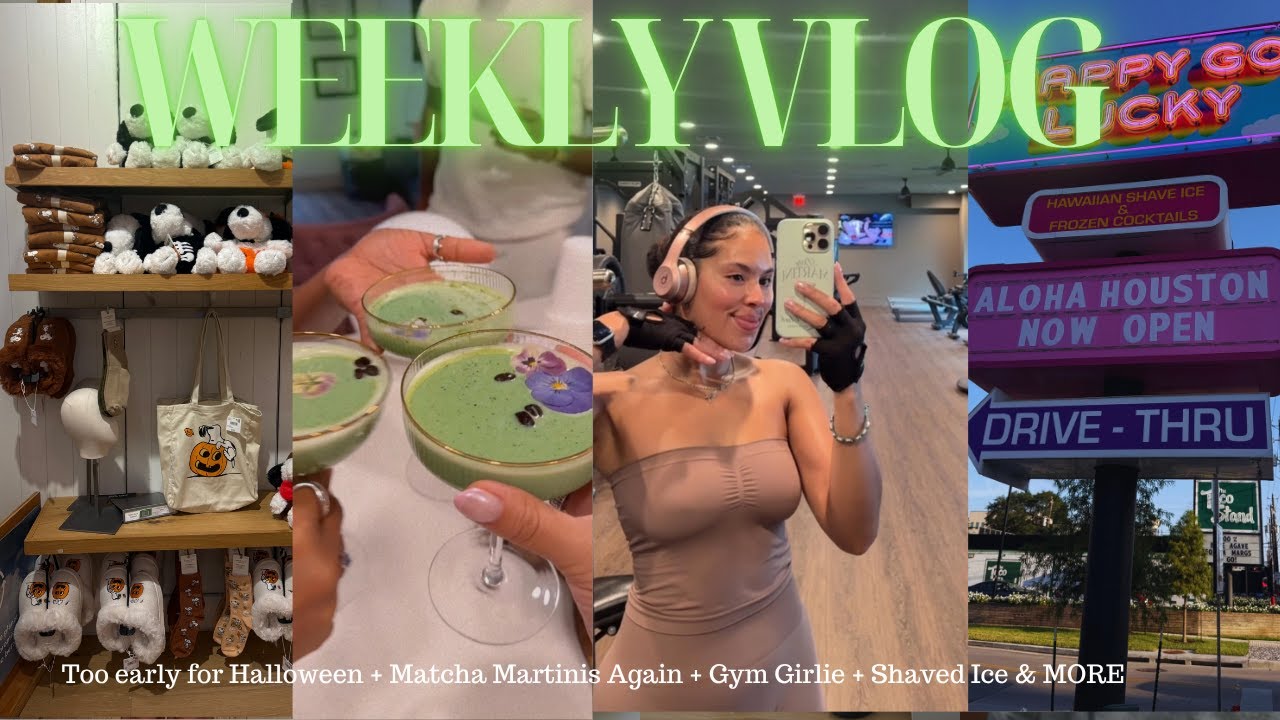VLOG♡|Week in Life of NICU Nurse|Too early for Halloween+Matcha Martinis Again+Gym Girlie+Shaved Ice