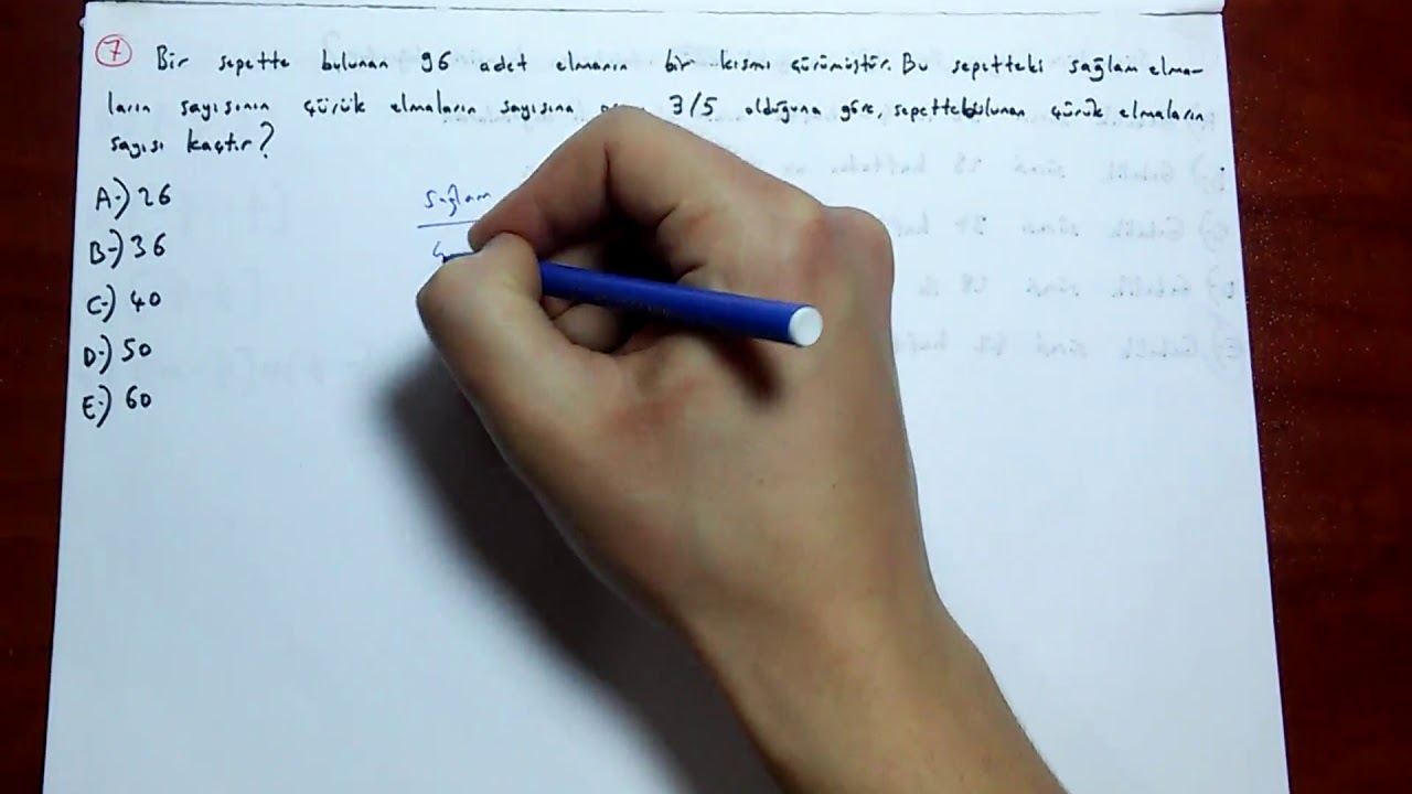AÖF GENEL MATEMATİK 2018 BAHAR ARA SINAV 1. KISIM