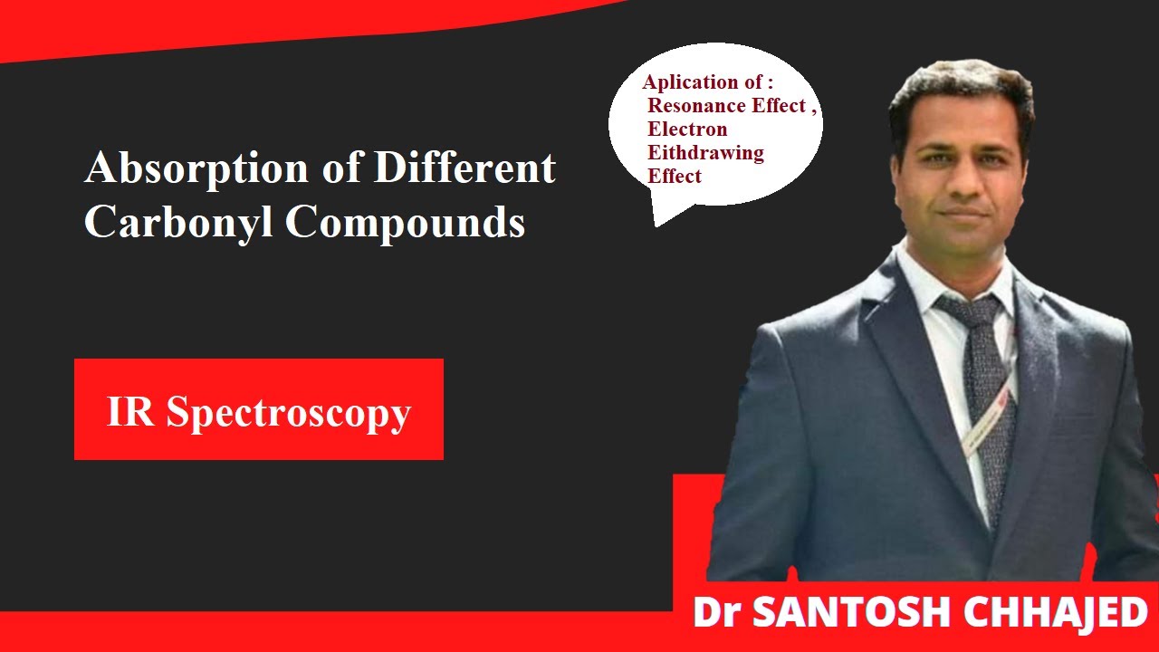 IR spectroscopy and carbonyl compounds: Electron withdrawing and resonance effect