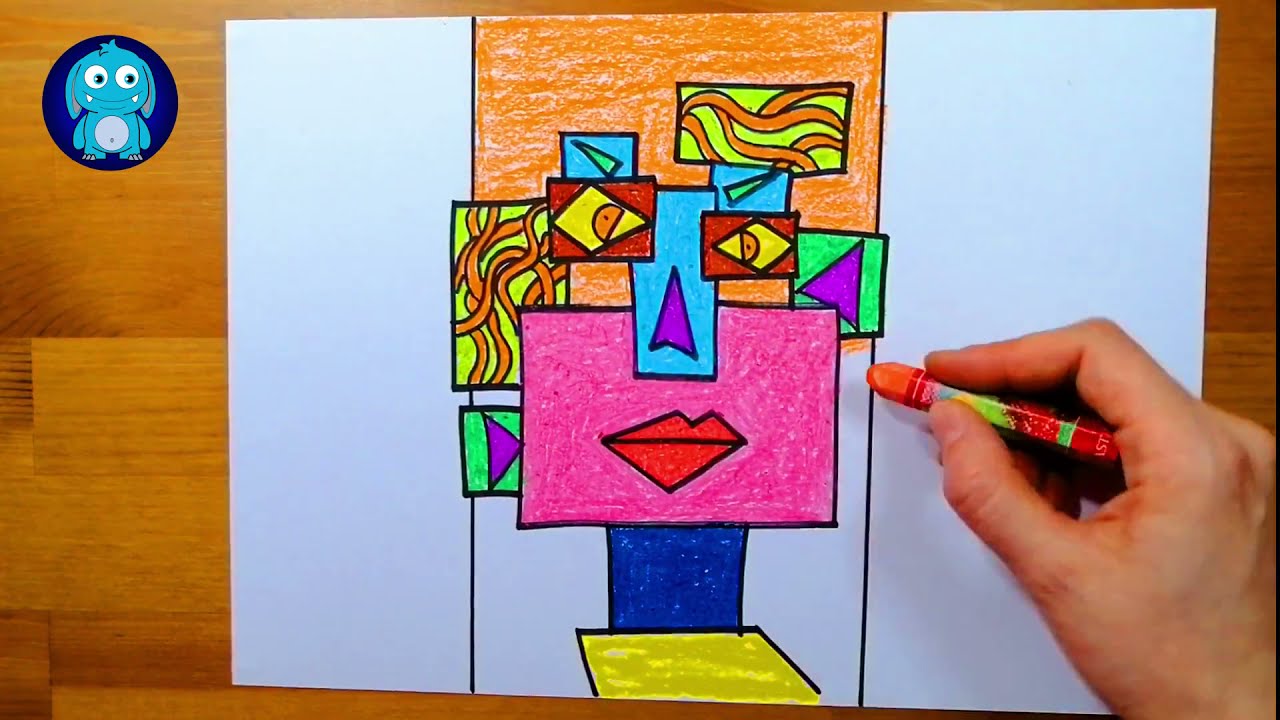 Picasso Tarzında Portre Nasıl Çizilir-Pablo Picasso ve Kübizm Akımı-Cubism Picasso İnspired Portrait