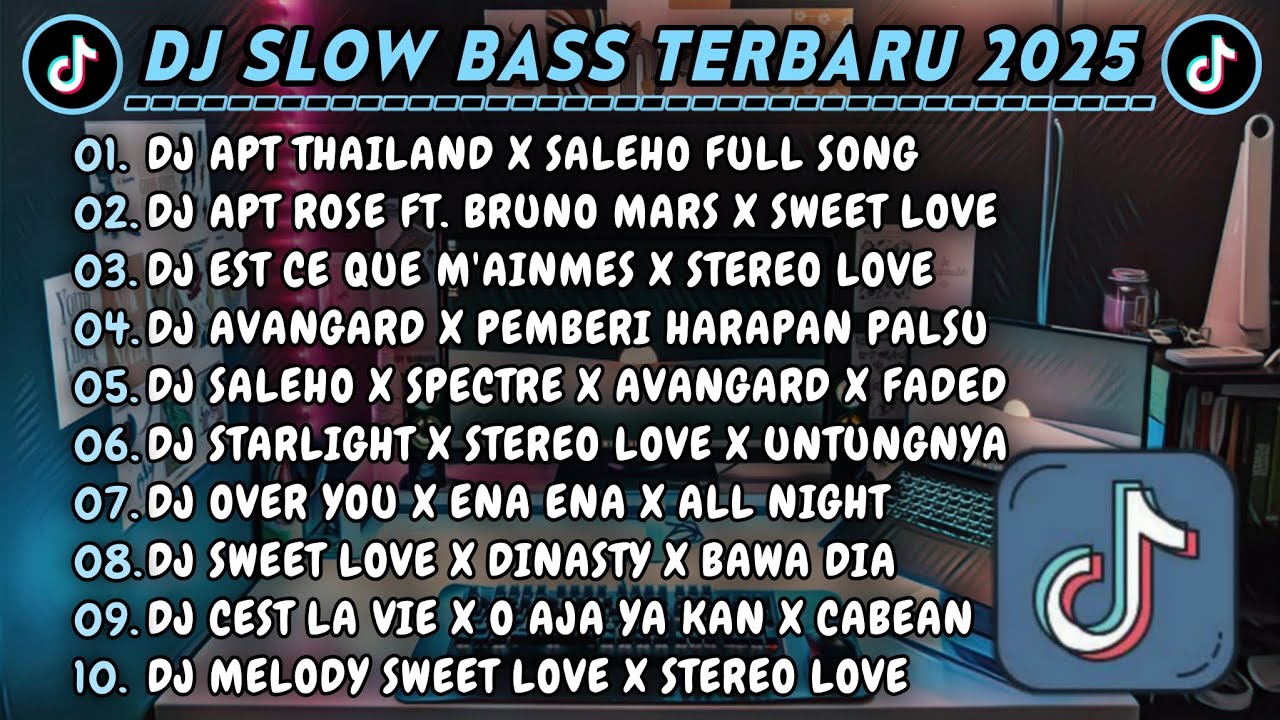 DJ SLOWBASS TERBARU 2025 || DJ APT THAILAND X SALEHO || DJ APT ROSE FT. BRUNO MARS X SWEET LOVE