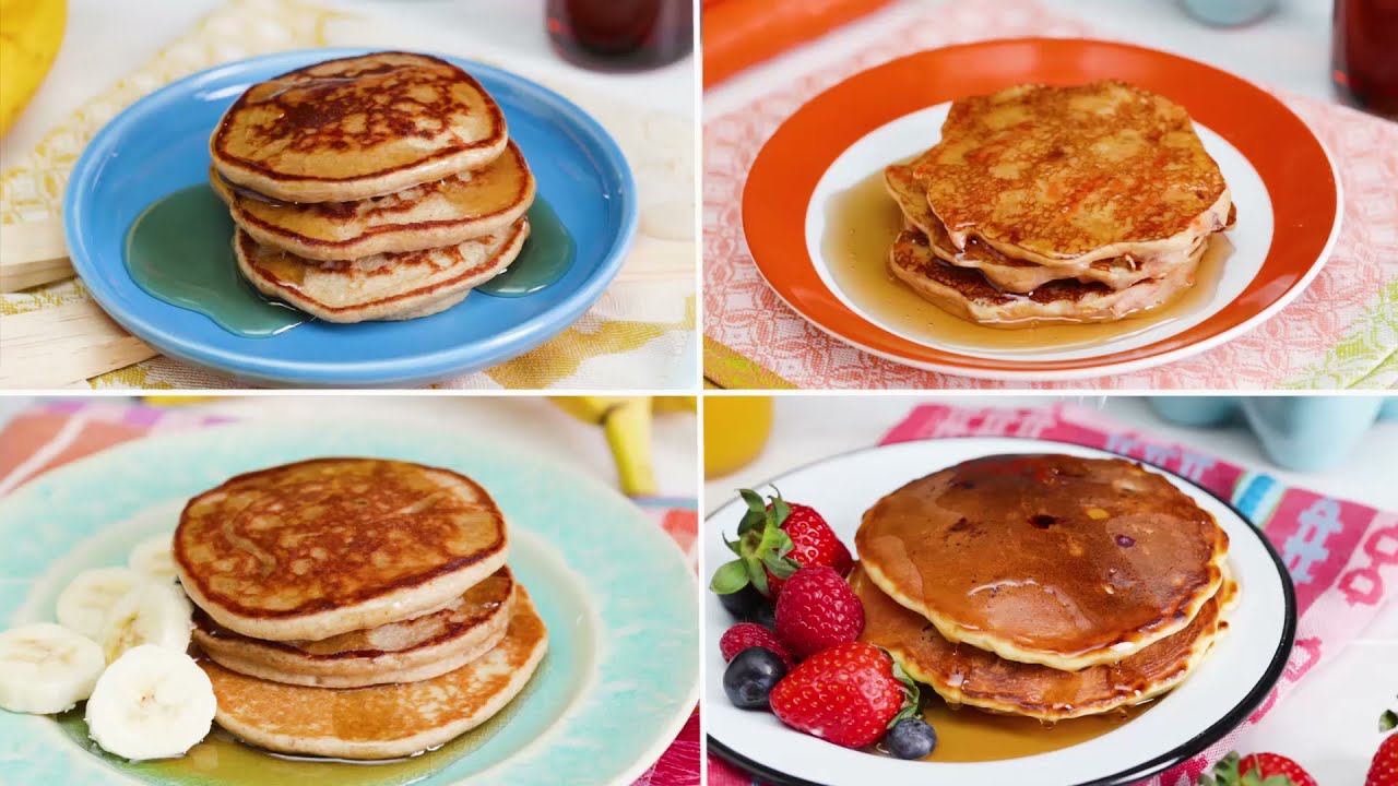 4 recetas de 🥞ＨＯＴ ＣＡＫＥＳ🥞 deliciosos y esponjosos | Tastemade 💚