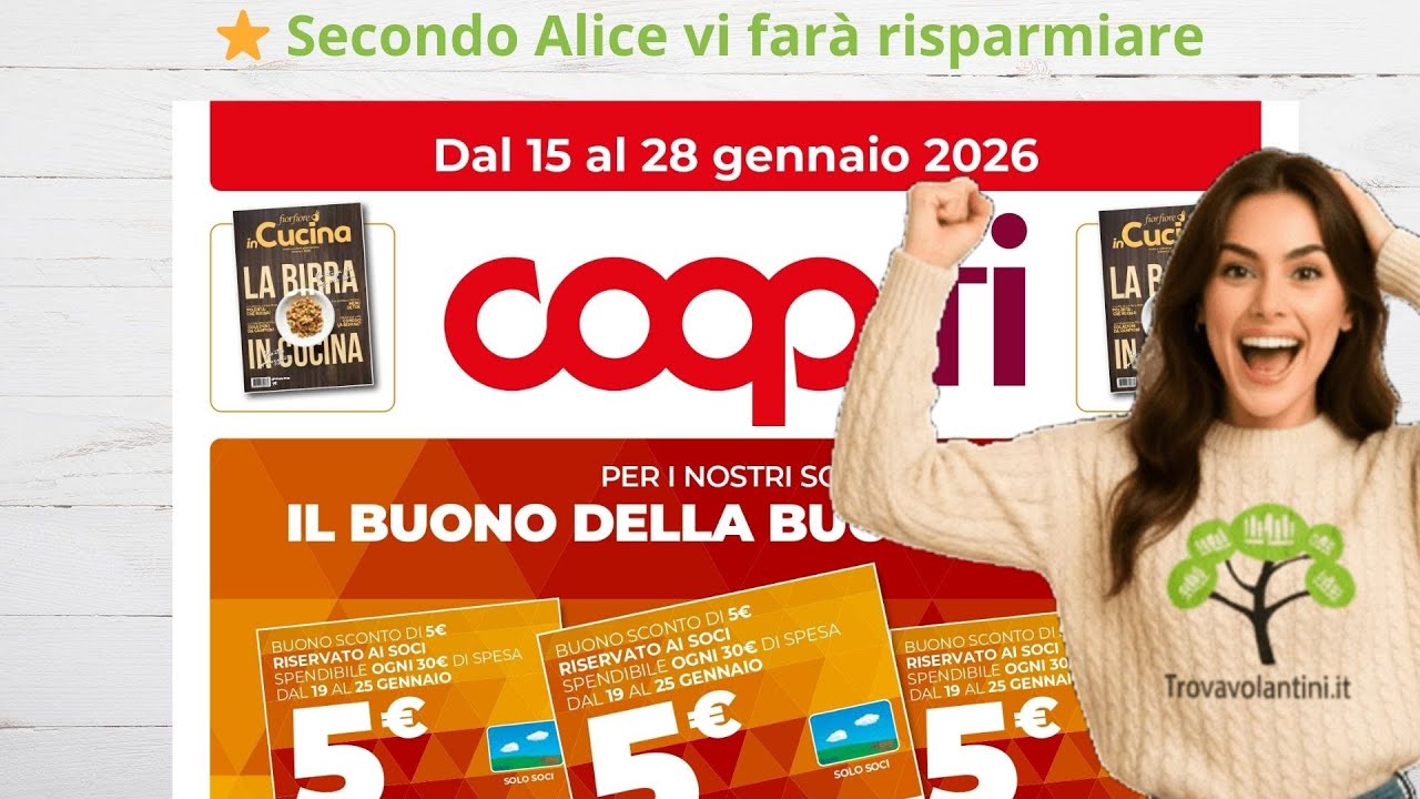Volantino Coop Fi dal 15 al 28 gennaio 2026