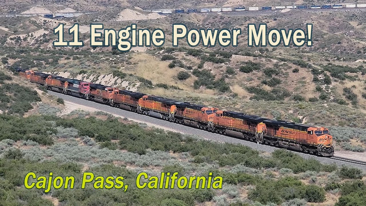 11 engine power move through Cajon Pass - spot the odd one!