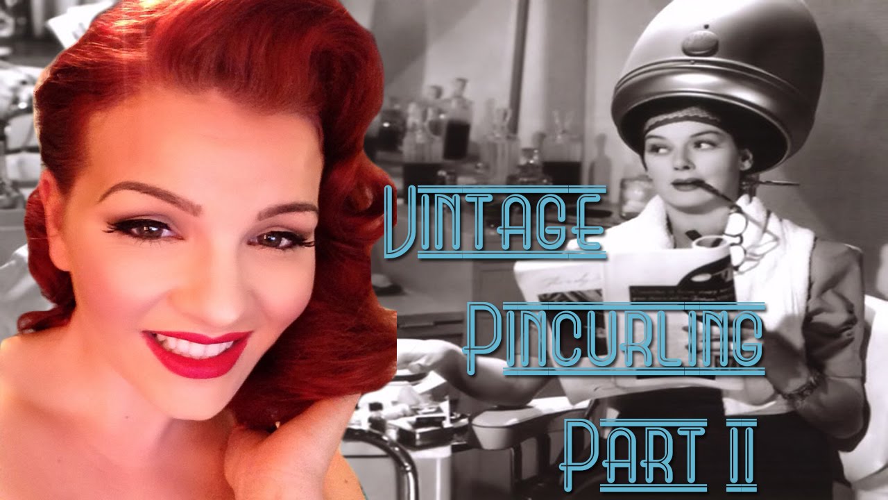 Pincurl set comb and brush out hair tutorial part II by Loula Belle