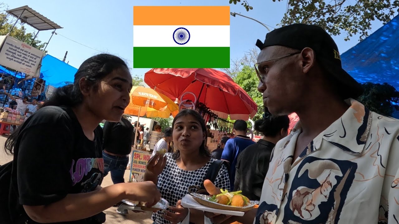 Indian Girls Teach A Blackman From Africa How To EAT #RamLadoo