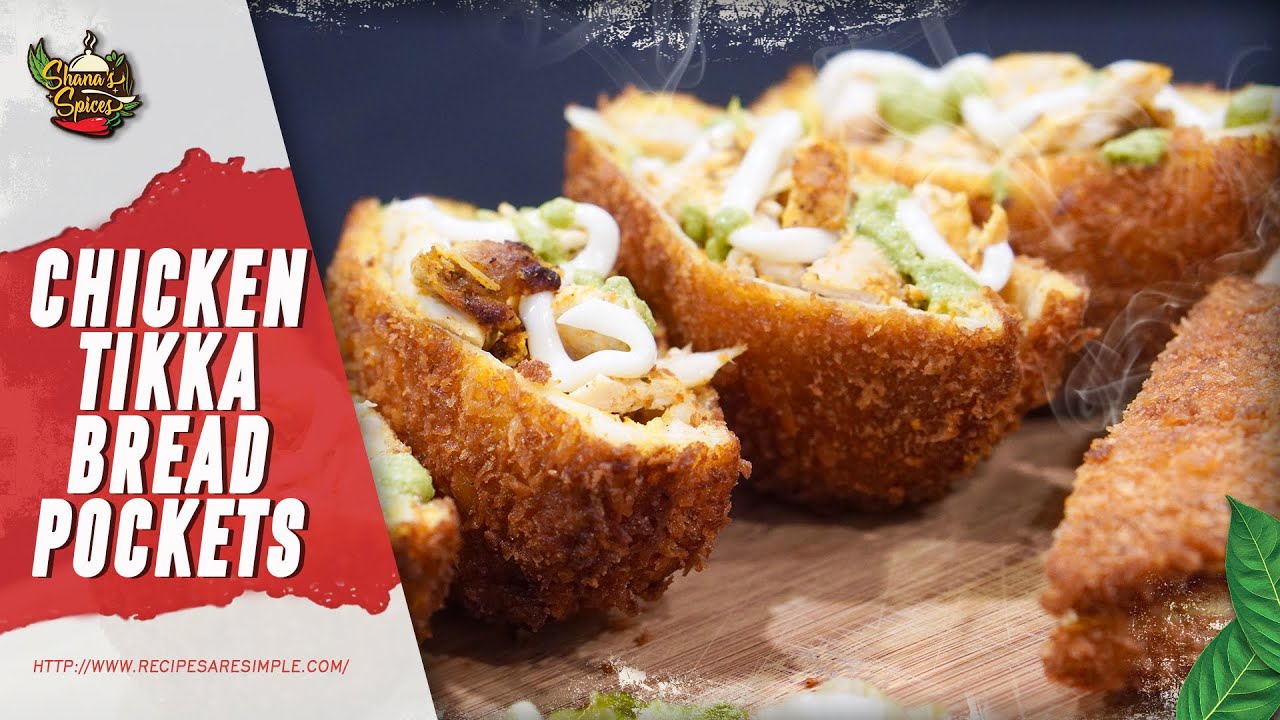 Chicken Tikka Bread Pockets | Ramadan Snacks | Shanas Spices