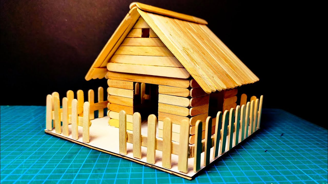 How to Make a Popsicle Stick House