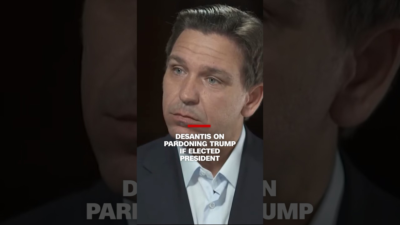Hear DeSantis&rsquo; response when asked about pardoning Trump if elected