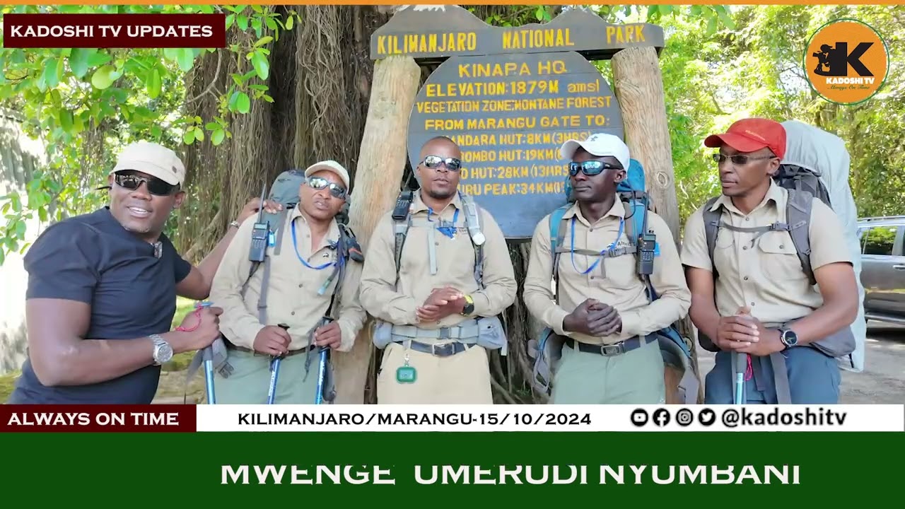 MWENGE  WA UHURU KUANZA SAFARI YA KILELE CHA MLIMA KILIMANJARO