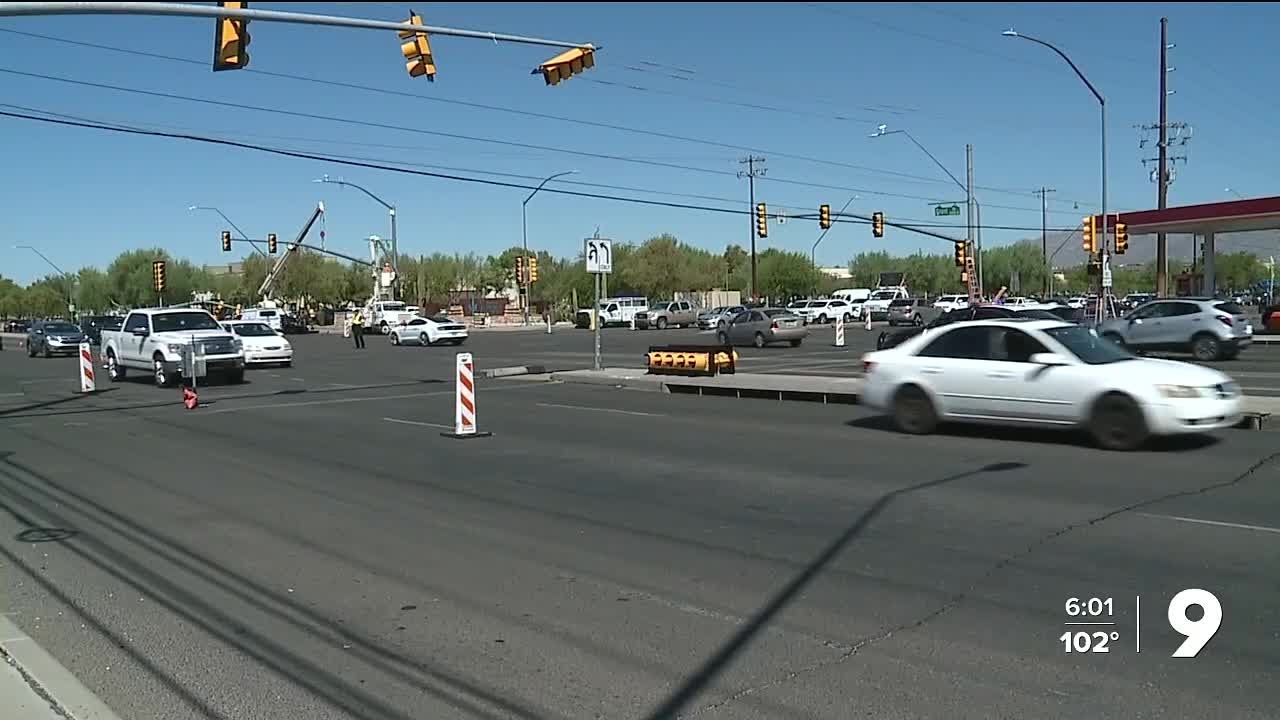 Tucson's first 'blue light' installed at Grant and Craycroft