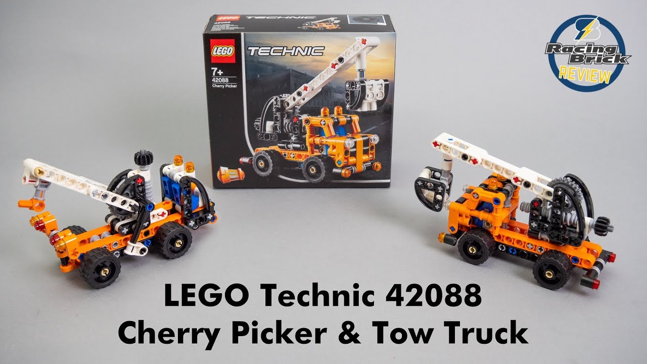 LEGO Technic 42088 Cherry Picker & Tow Truck unboxing, speed build and review