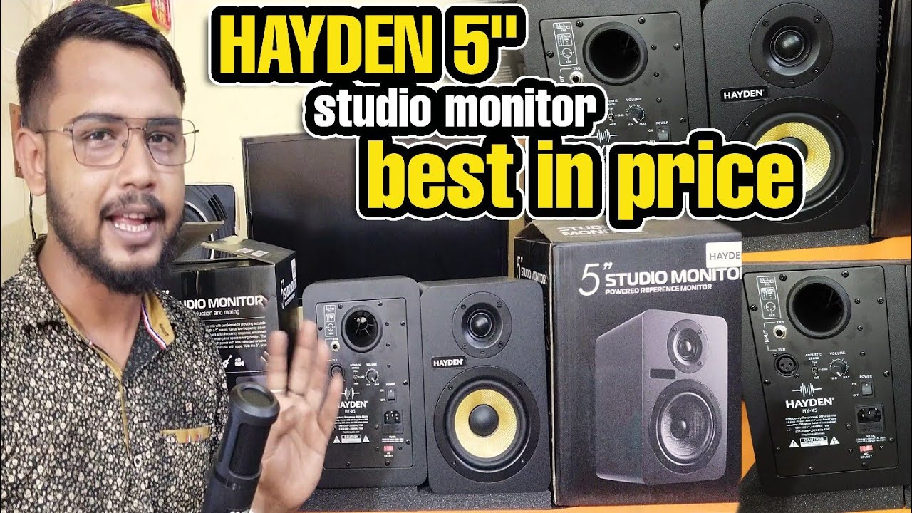 5 inch studio Monitor Pair in 15k!!! HAYDEN -The Value for Money Best budget Monitor || Sound&tech
