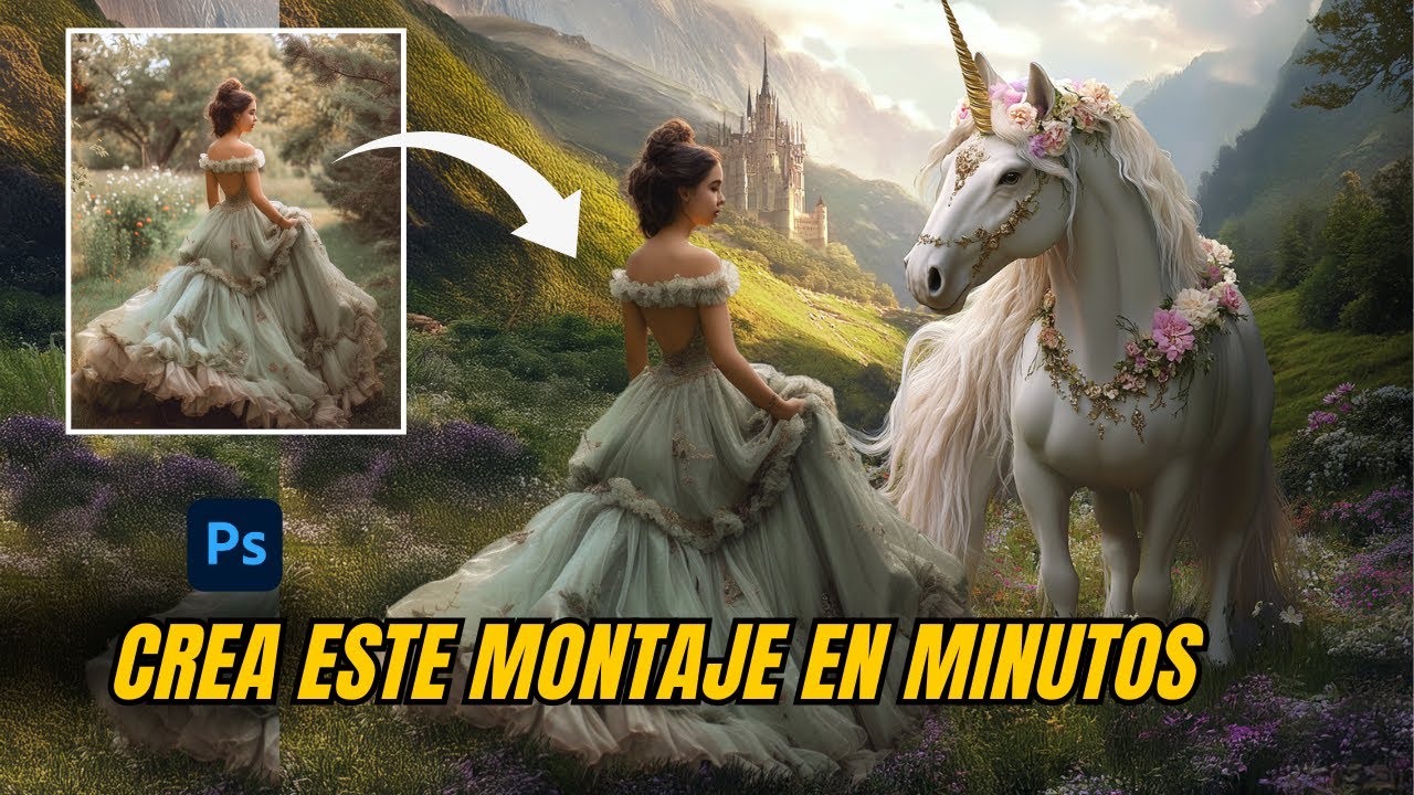 🎨 Haz este increíble fotomontaje en 3 minutos | Tutorial de Photoshop