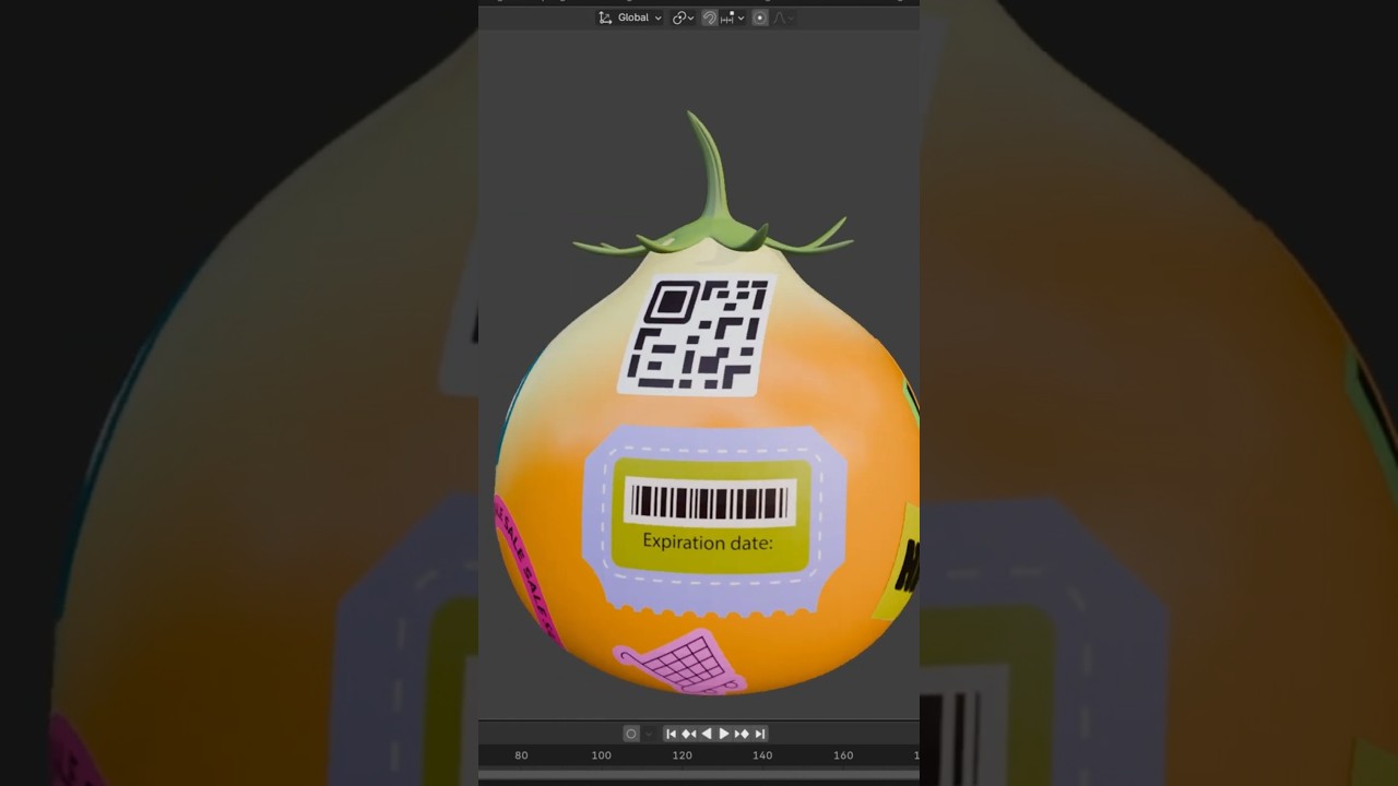 How to Add PNG Images to Objects in Blender | shrinkwrap modifier blender #blender #animation