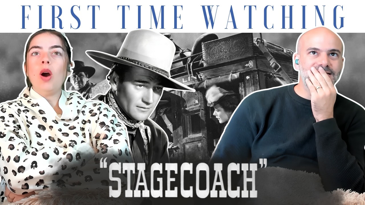 A young JOHN WAYNE! 🤠 European Couple First Time Watching * STAGECOACH (1939)* | Movie Reaction