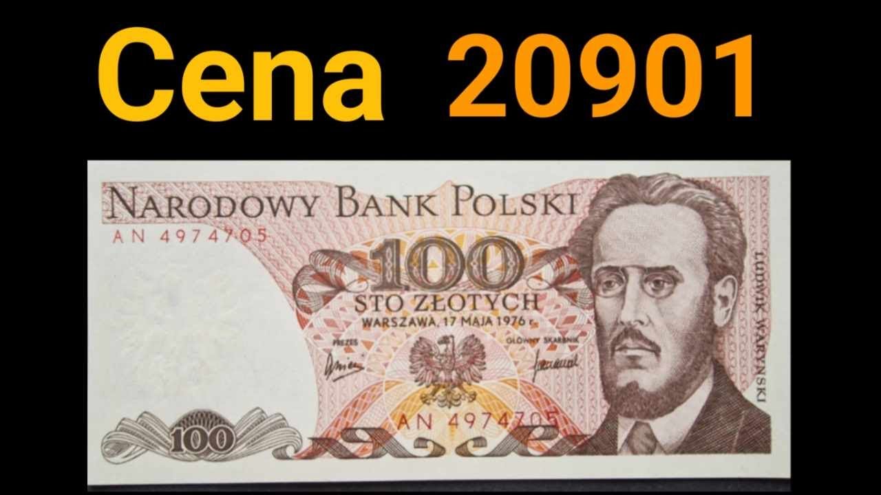 3 Najdroższe i najrzadsze banknoty 100 złotych Ludwik Waryński Seria A AD BU na licytacjach