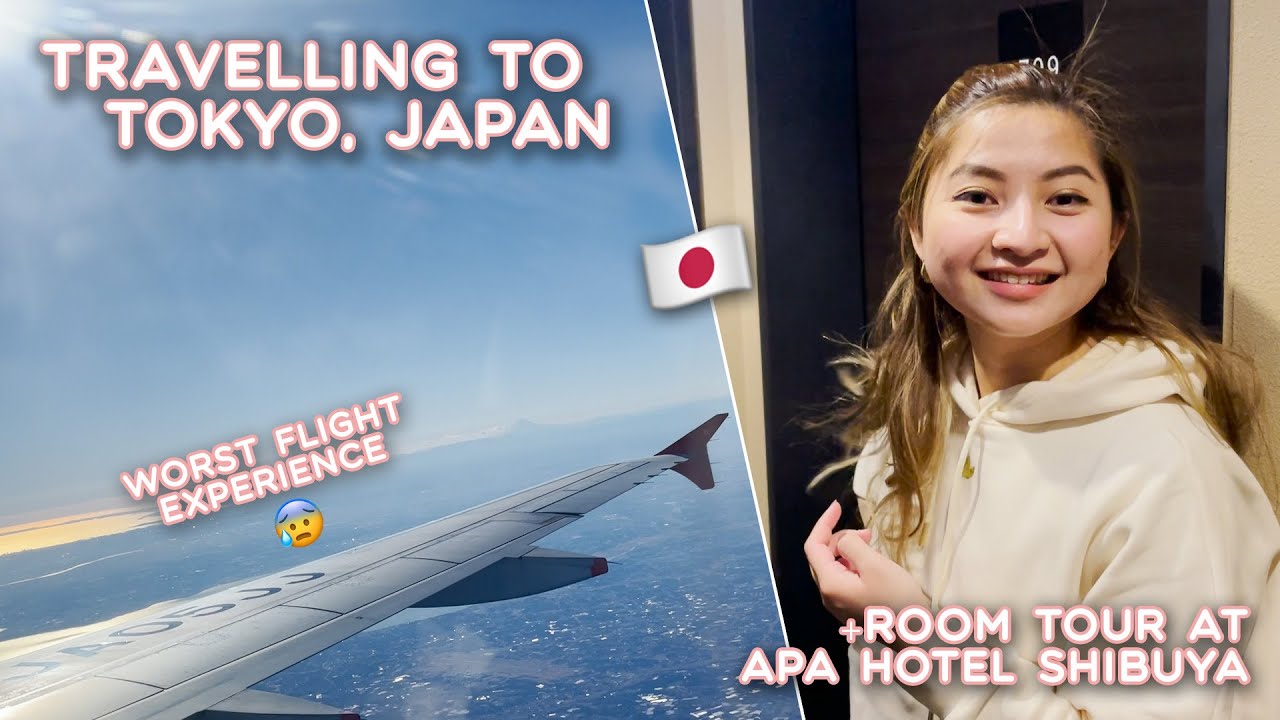 WORST FLIGHT EXPERIENCE TO TOKYO, JAPAN 🇯🇵+ APA HOTEL SHIBUYA REVIEW| JOYCE YABUT