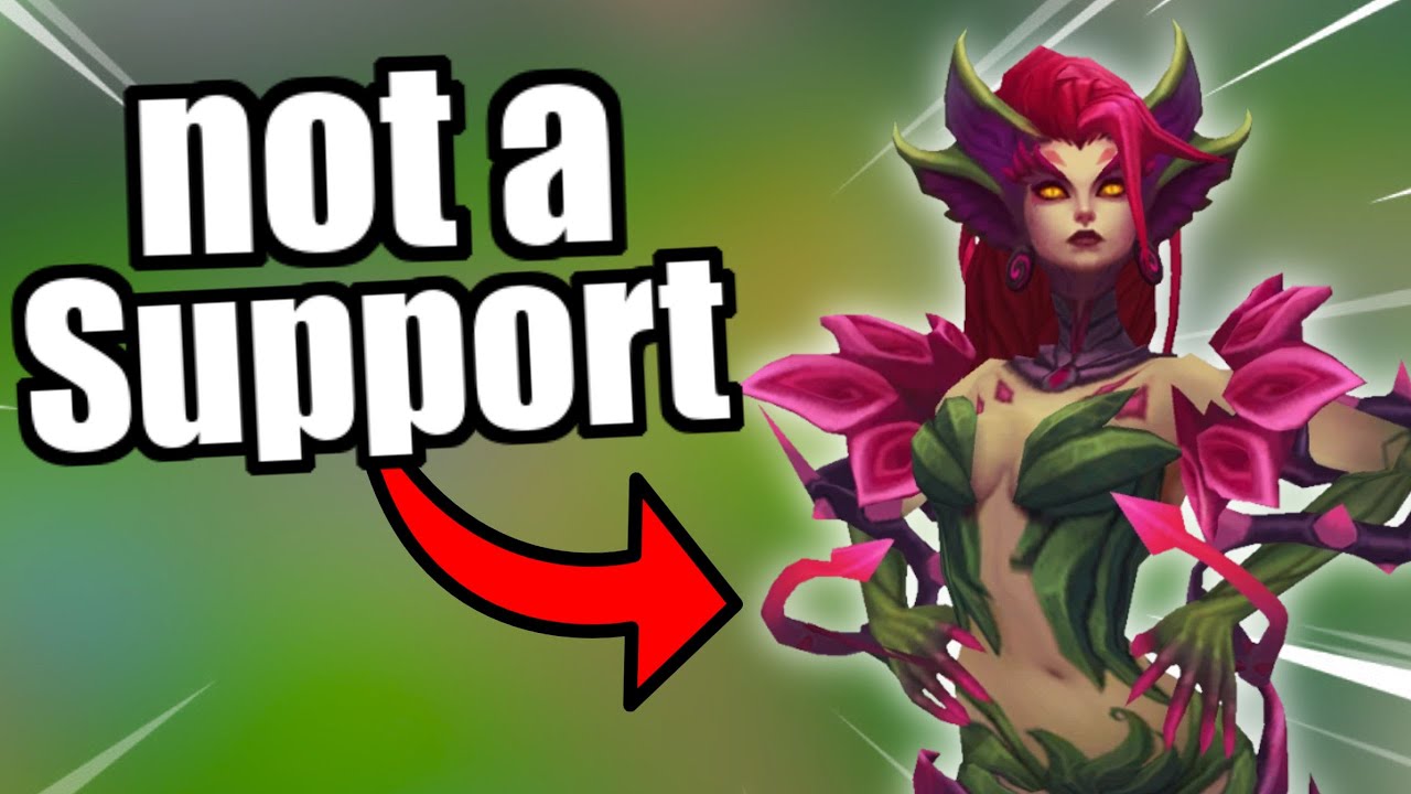 I played Zyra in the MOST BROKEN role in the game