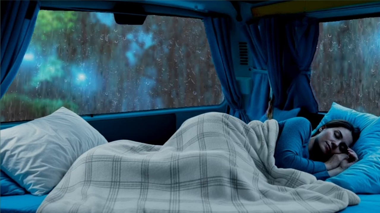 Calming Rain and Thunderstorm 🌧️ | Stress Relief and Instant Sleep in Cozy Car Ambience ambience