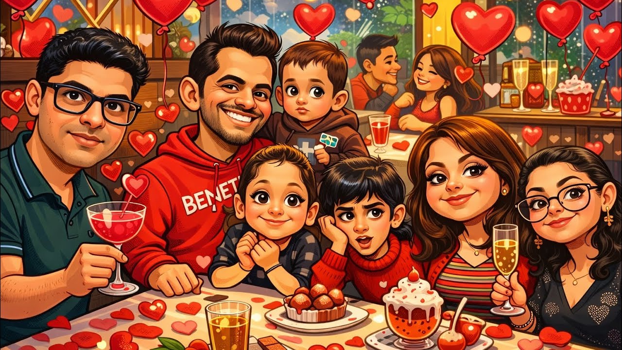 Valentines day celebration with friends💕