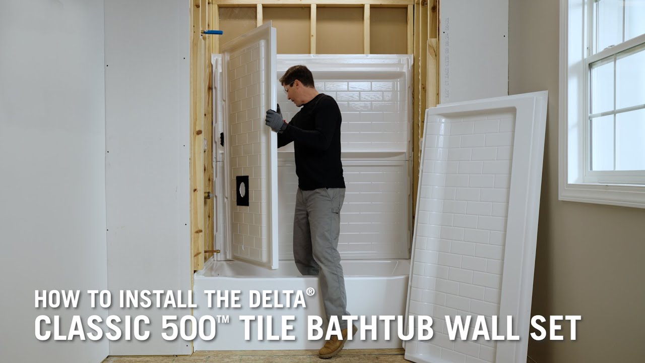 How to Install the Delta&reg; Classic 500 Tile Bathtub Wall Set