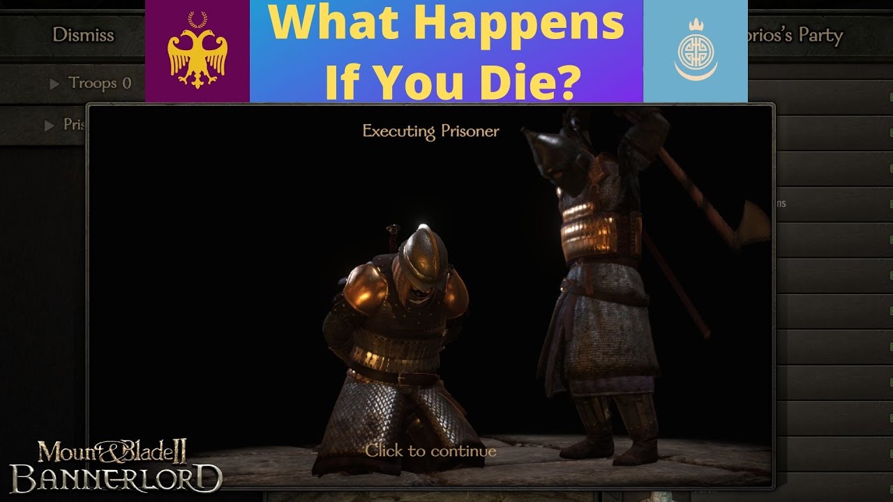 Mount and Blade II Bannerlord: Main Hero death after the last siege!