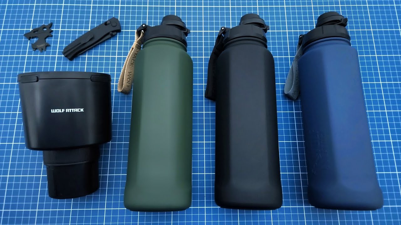 Garrafa Térmica Wolf Attack Hex 1000 de segunda geração! Agora com revestimento Armour! #edc #wolf 