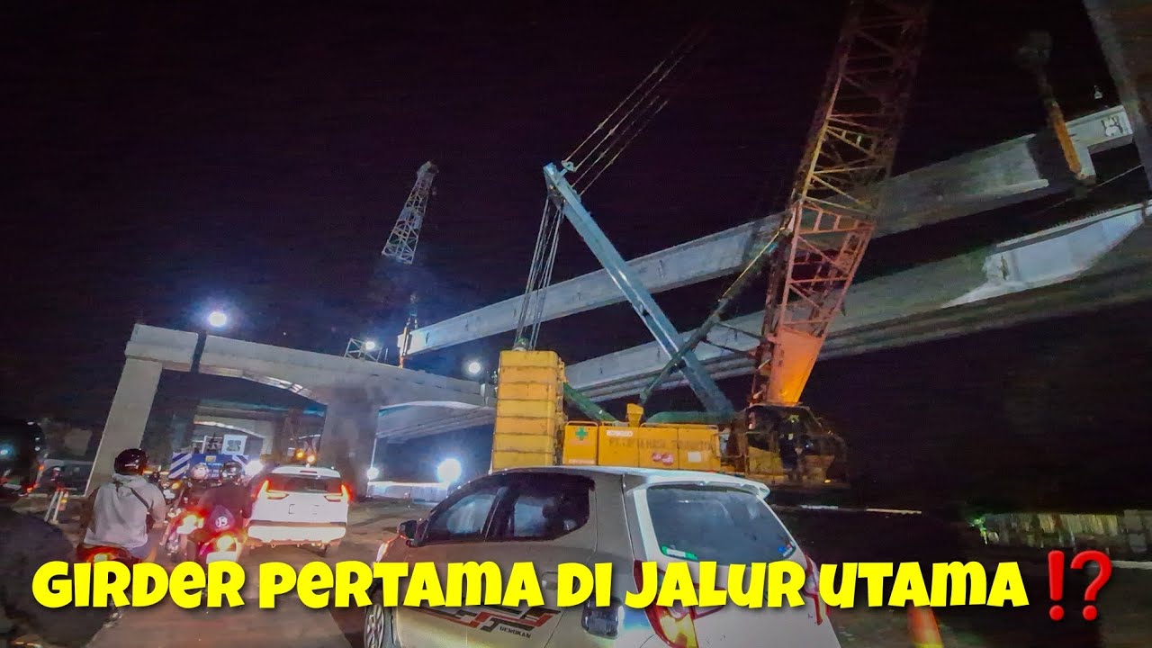 Detik-Detik Menegangkan ‼️ Girder Pertama Di Jalur Utama Tol Jogja-Solo Ring Road Dipasang ⁉️