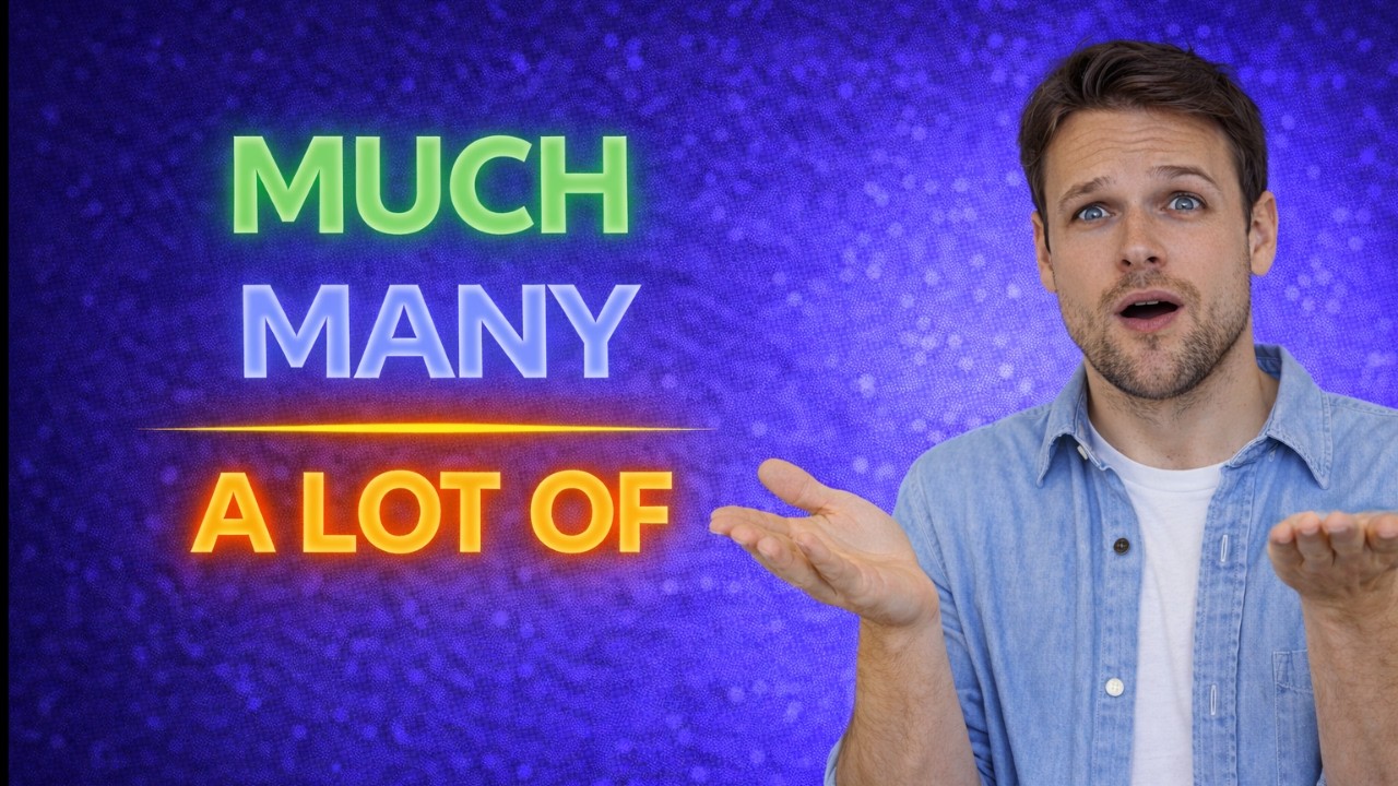 How To Use Much, Many & A Lot Of in English | At the Supermarket