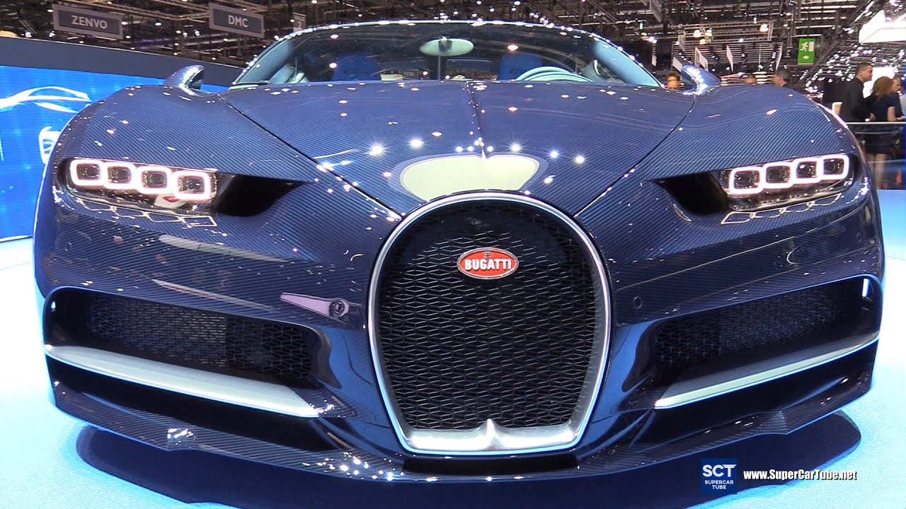 2017 Bugatti Chiron Blue Royal - Exterior and Interior Walkaround - 2017 Geneva Motor Show