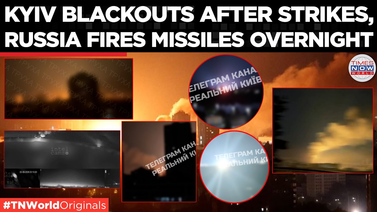 Kyiv Under Heavy Fire: Russia Launches Overnight Missile Assault, Buildings Collapse