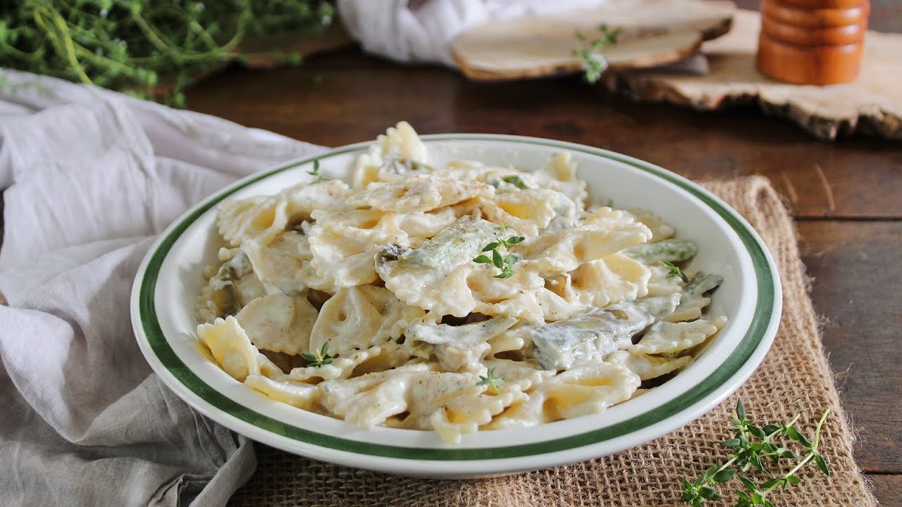 PASTA CON CARCIOFI E RICOTTA- primo piatto con i carciofi facile e veloce- La cucina di Rita
