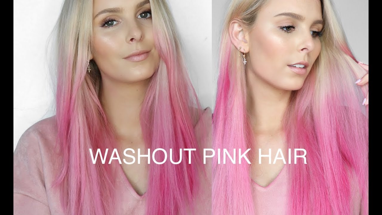 DIY WASHOUT PINK HAIR using L'OREAL COLORISTA SPRAY