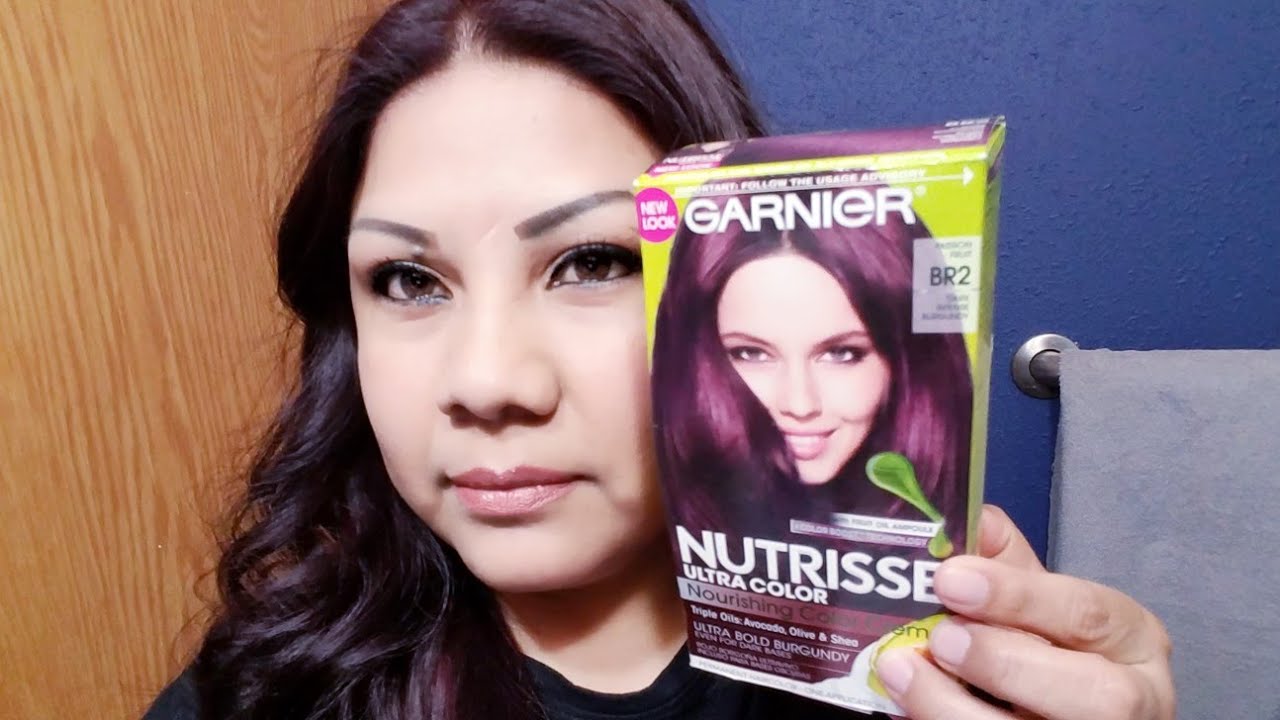 GARNIER  NUTRISSE ULTA  COLOR passion fruit BR2 dark intensa burgundy