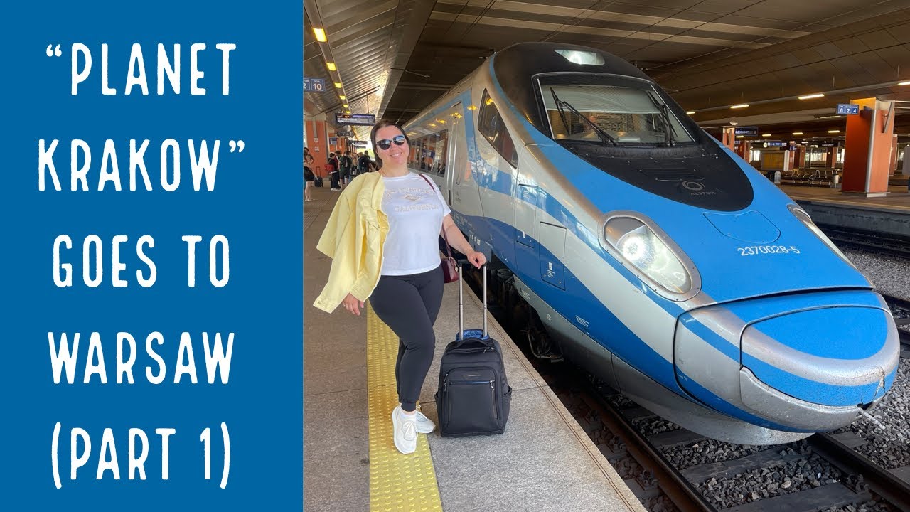 Pendolino express 2.5 hour train from Krakow to Warsaw, Poland | Warszawa Central | June 2022