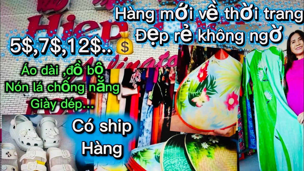 #253🇺🇸 hàng mới về đẹp sang giá rẻ không ngờ😘￼ áo dài ,đồ bộ ,nón lá,￼ giày dép…👍👏💓🥰💰￼